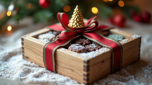 Offrez une boîte de chocolat de Noël artisanale pour les fêtes